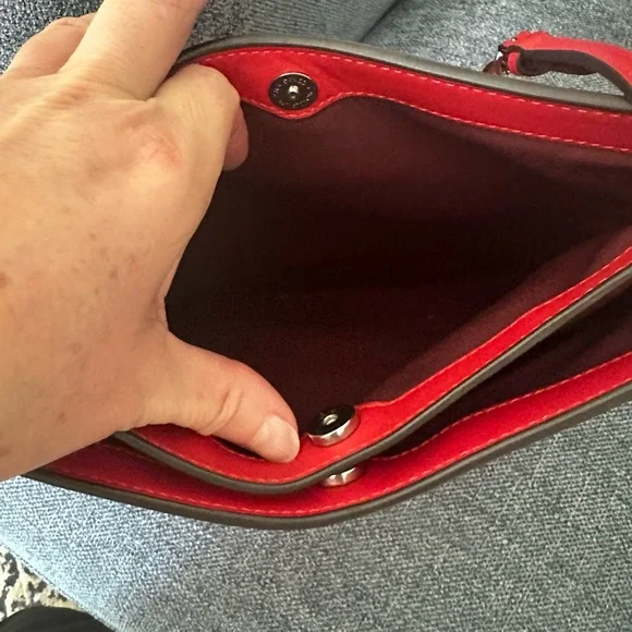 Coach Vibrant Red Shoulder Bag - Picture 7 of 9